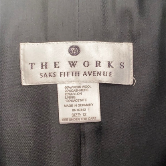 Saks Fifth Avenue Wool-cashmere blend jacket - Picture 7 of 7